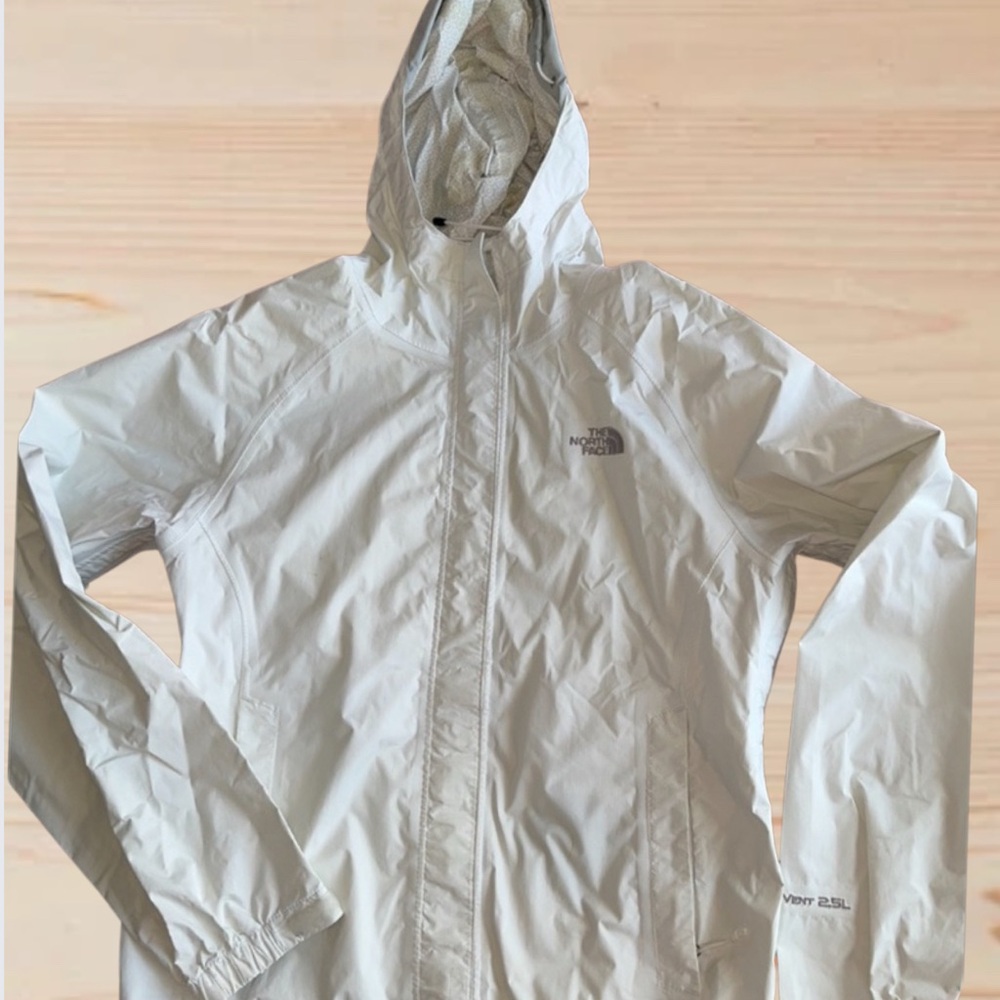 The North Face White Hooded Jacket